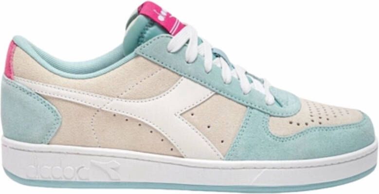 Diadora Women Magic Basket Low Suede WN Whisper White Surf Spray 24