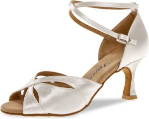 Diamant Bruidsschoenen 141-087-092 Latin Dansschoenen Witte Hakken Trouwschoenen Suede Zool