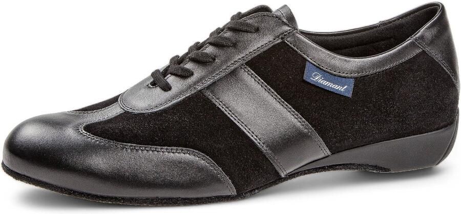 Diamant 123 225 070 Ballroomsneaker Heren Dansschoen Casual Look Comfortabele pasvorm Flexibele suède zool Dansers bredere voet Latin Ballroom Tango Salsa Kizomba Bachata Zwart