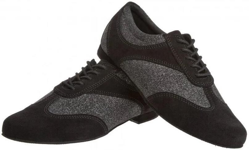 Diamant Dames oefen dansschoenen 183-005-547 Trainersschoen Stabiele hak Glitter Flexibele suède zool Lichtgewicht Comfortabel