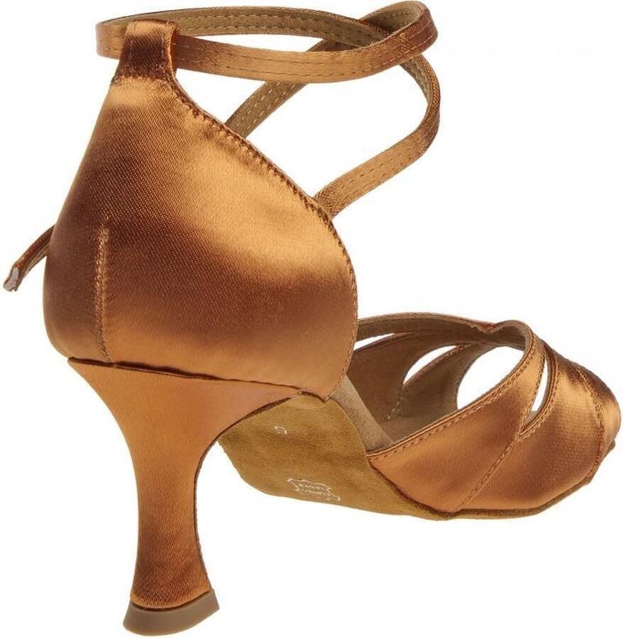 Diamant Dansschoen Dames Salsa 141-087-379 – Salsaschoenen Brons Satijn – 6 5 cm Hak – - Foto 2