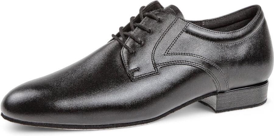 Diamant Dansschoenen 085 075 028 Extra comfort Schokdempende hielkussen Klassieke heren dansschoenen Suede zool Vetersluiting Ultrazacht Ballroom Social Vrijetijds dansen Zwart