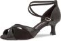 Diamant Salsa Schoenen Dames 141-077-084 – Dansschoenen Latin – Zwart Suède – 5 cm Hak – - Thumbnail 1