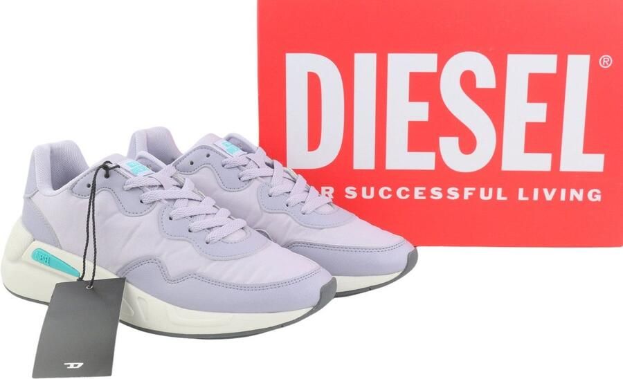 Diesel S-serendipity Light Women Sneakers Purple Almond Toe Low Rrp150