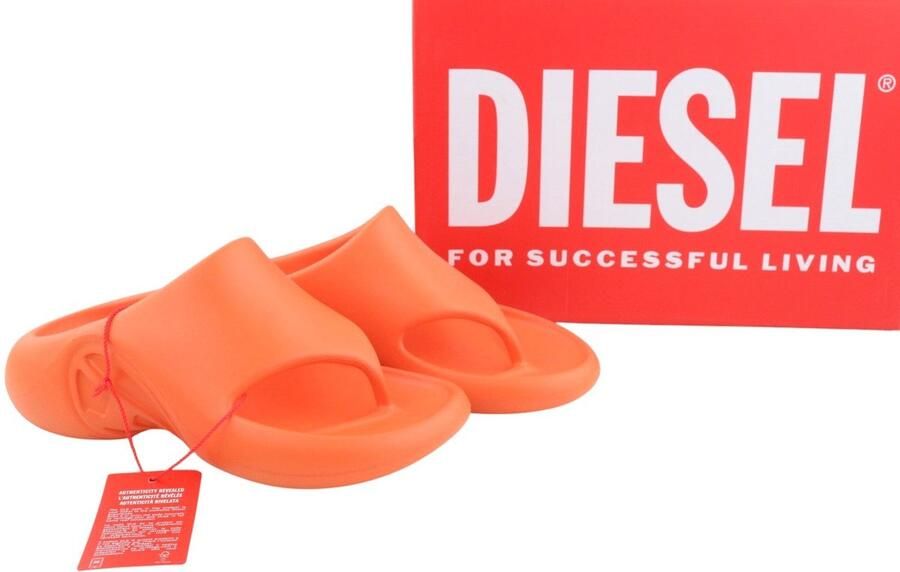 Diesel Sa-maui X Men Sneakers Orange Rubber Mule Flip-flop Unisex Rrp150