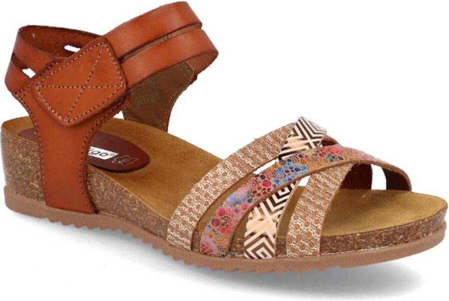 BDA Leren Sandalen Multicolor met velcro dames