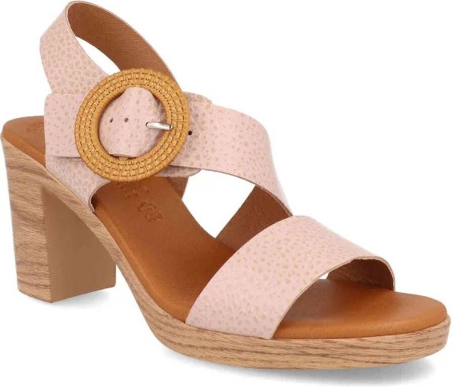 Digo Leren Sandalen Multicolor met velcro dames