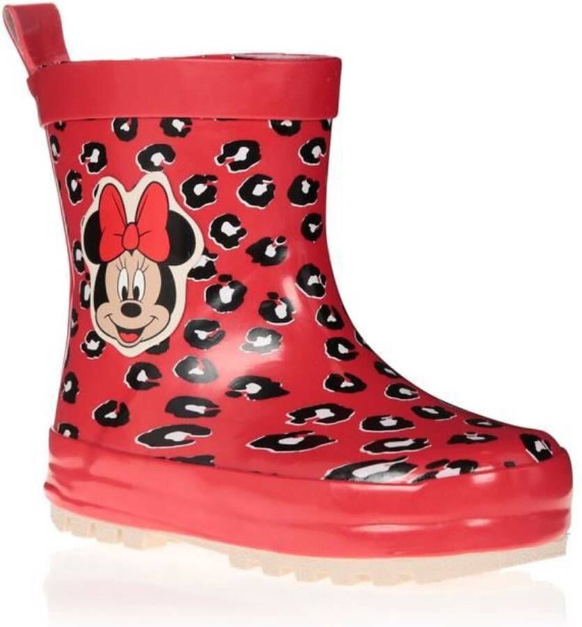 DIM DAM DOUM BY K.ROUMANOFF BBS Regenlaarzen Kind Meisje Minnie Rood