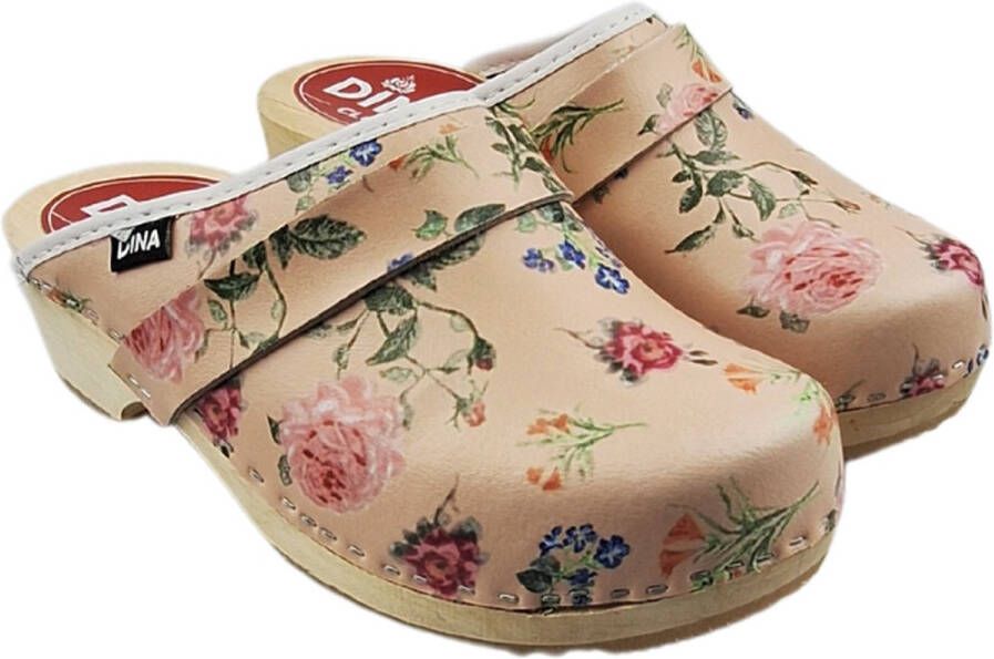 DINA Dames klompen tuinklompen jardin met bloemen zweedse klompen