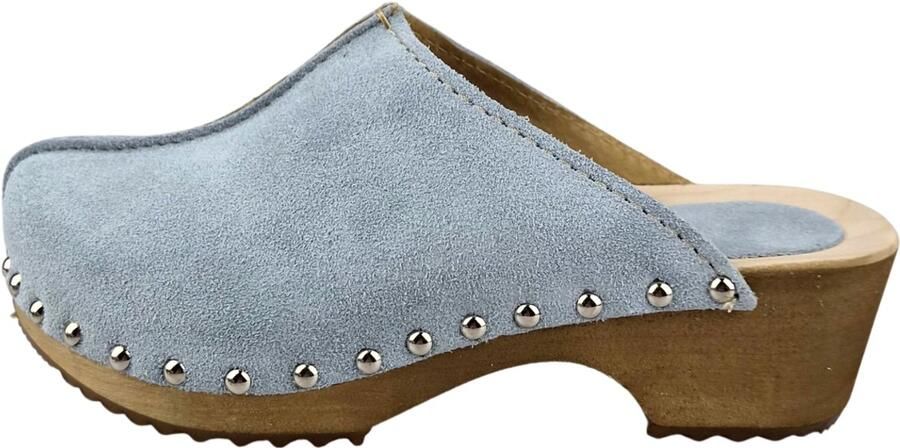 DINA Lykke Clog suede edition Mint blue