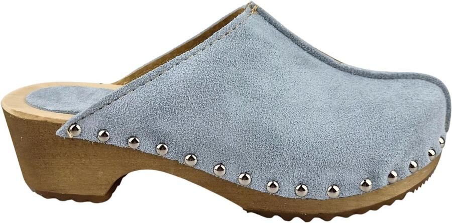 DINA Lykke Clog suede edition Mint blue