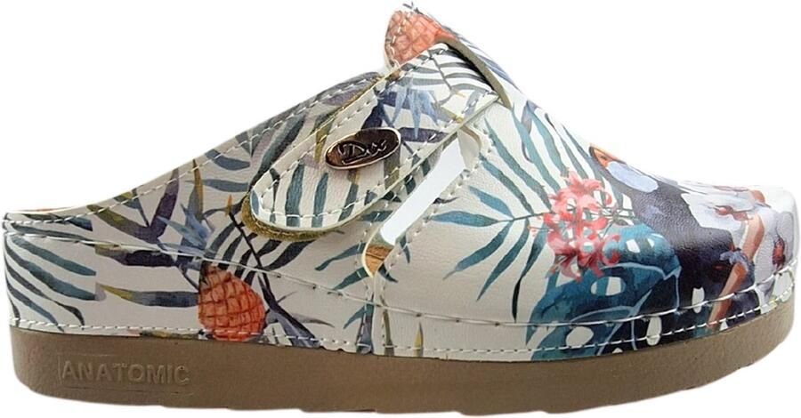 DINA Medische klompen Werkklompen Zorgklompen Kunststof zool en medisch voetbed klompen Tropical clogs lijk gezellig - Foto 5