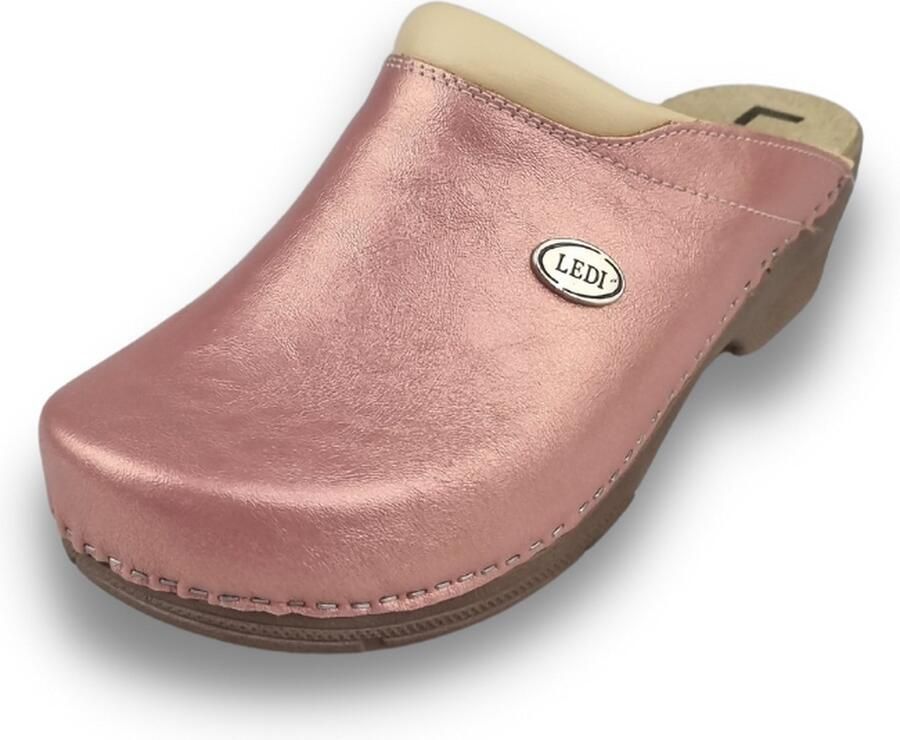 DINA Medische klompen Werkklompen Zorgklompen PU klompen met kunststof zool Ziekenhuis klompen Dames klompen Ledi Perfect Pink