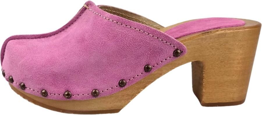 DINA Scan vian Suede heels Roze
