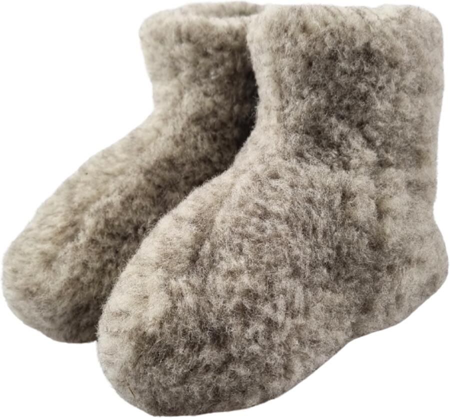 DINA sloffen hoog grijs naturel