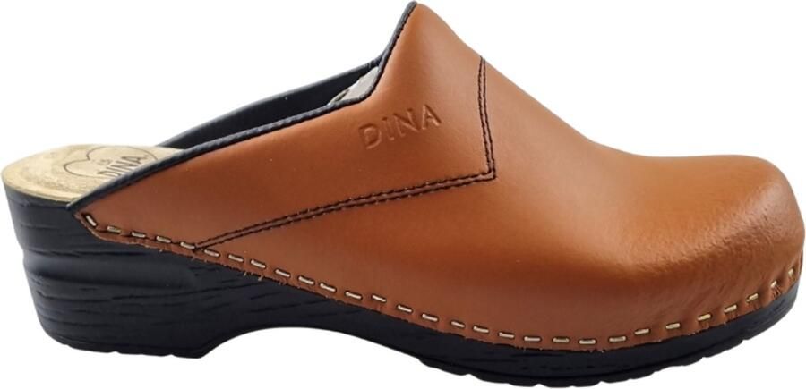 DINA Werkklompen Thuisklompen Cognac