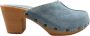 DINA Heels mint groen suede clogs dames clogs op hak - Thumbnail 12