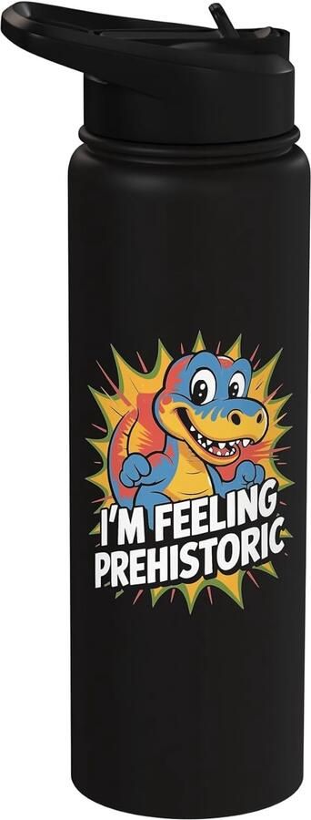 Dinosaurus grappige grappen waterfles