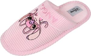 Disney Angel en Stitch Lichtroze corduroy sloffen pantoffels voor dames 40