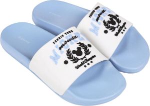 Disney Blauwe-witte rubberen slippers Mickey