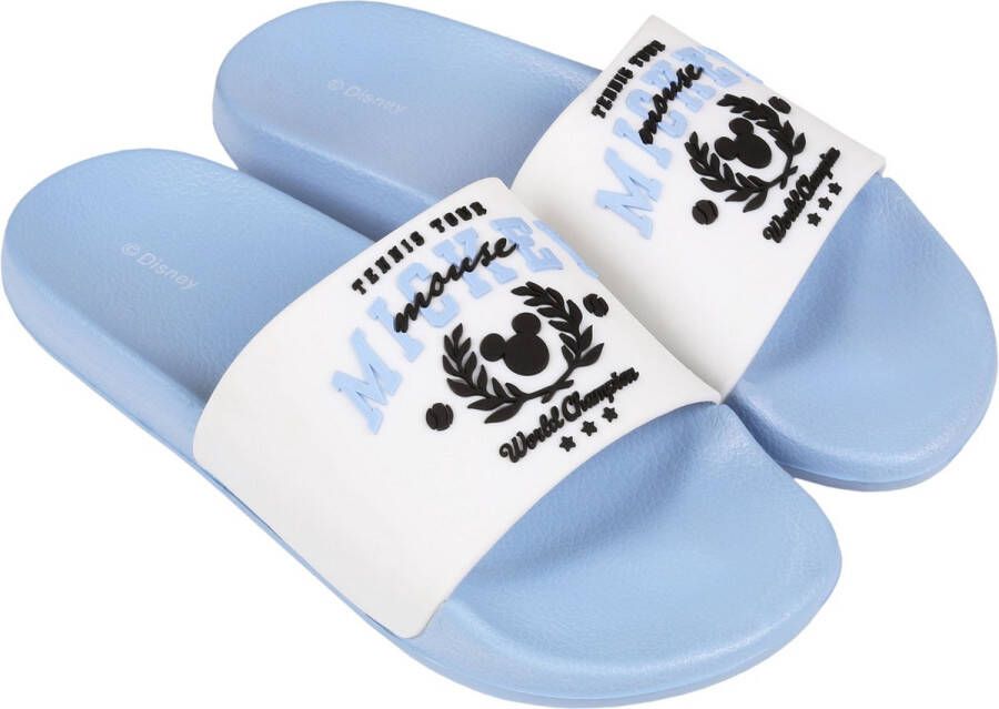 Disney Blauwe witte rubberen slippers Mickey - Foto 1