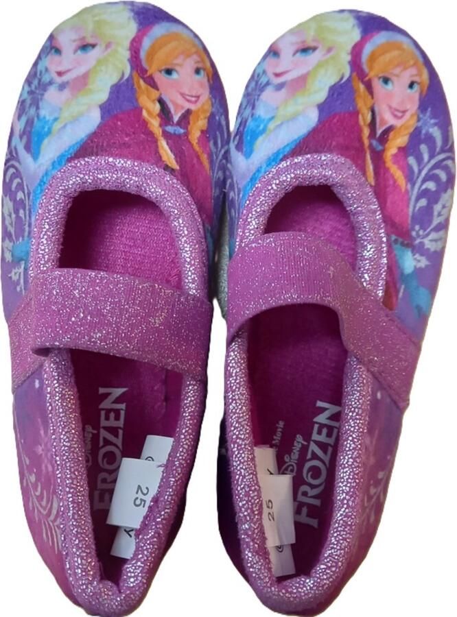 Disney Frozen ballerina's sloffen pantoffels huisschoenen velvet paars