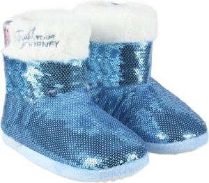 Disney Frozen 2 Elsa sloffen kinderen hoog pantoffel boots blauw bij jurk