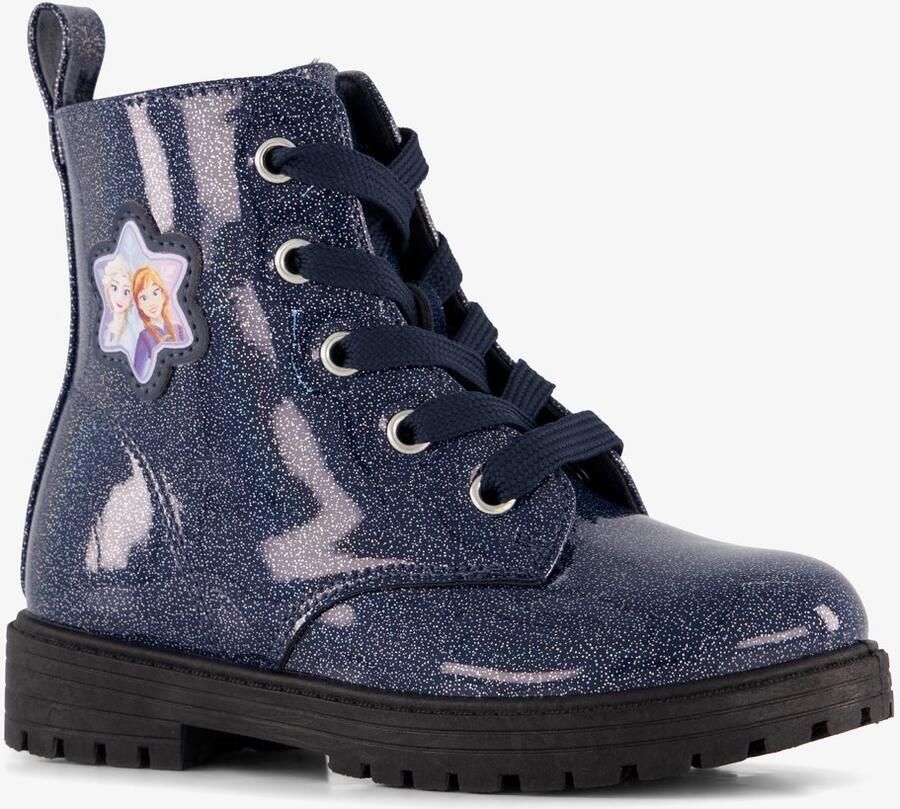 Disney Frozen meisjes veterboots met glitters blauw