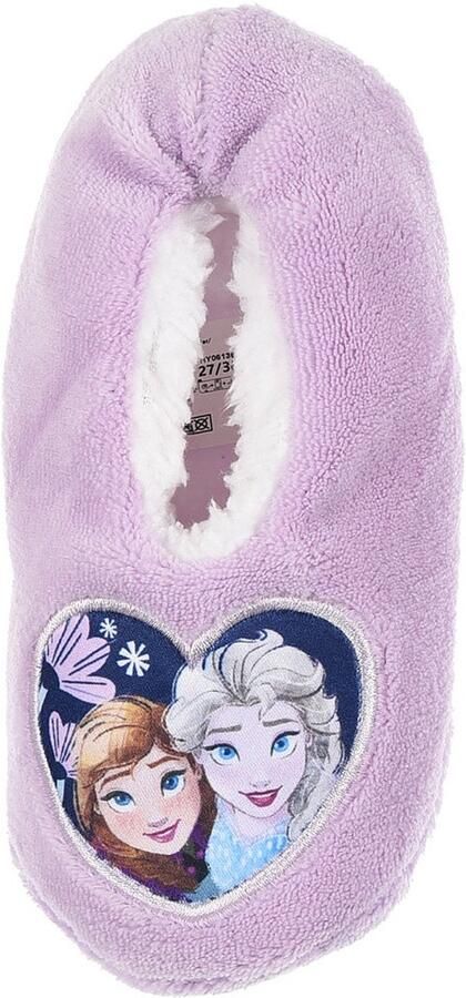 Disney Frozen Stars Paarse winterpantoffels voor kinderen