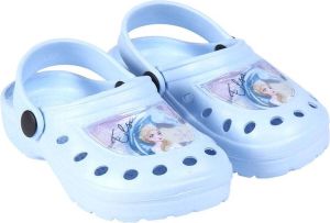 Disney Frozen klompen Elsa strandklompen strandslippers kinderklompen slippers instappers blauw