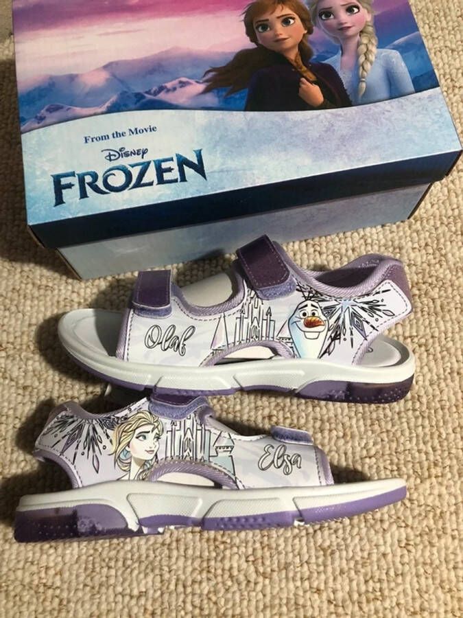 Disney Frozen sandalen schoenen open schoen sneakers zomerschoen klittenband Elsa Olaf licht
