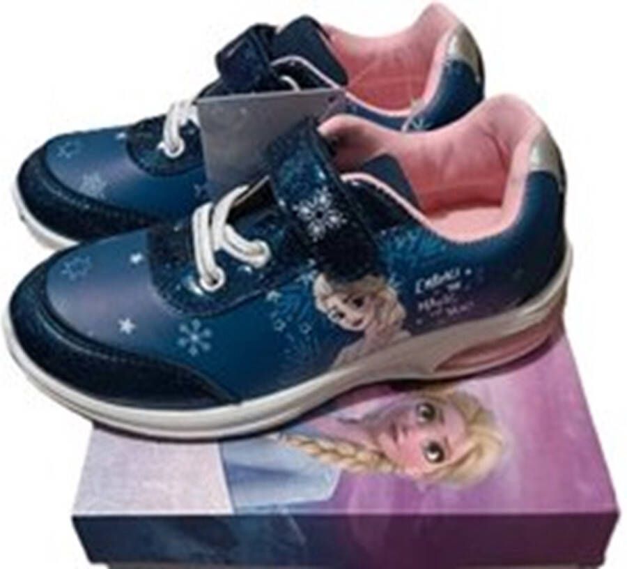 Disney Minnie Mouse sneakers licht klittenband roze wit gelakt glitters