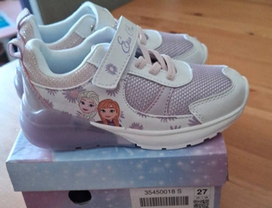Disney Frozen sneakers licht klittenband lila