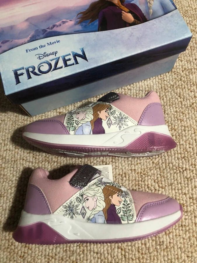 Disney Frozen sneakers licht klittenband schoenen glitters