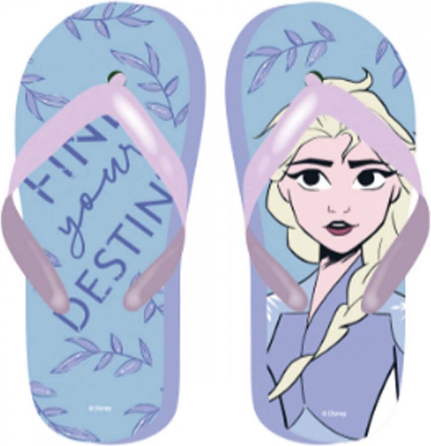 Disney Frozen teenslippers slippers flipflop Disney roze lila Elsa - Foto 1