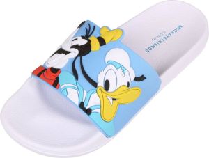 Disney Mickey Mouse Rubberen Damesslippers Blauw Wit