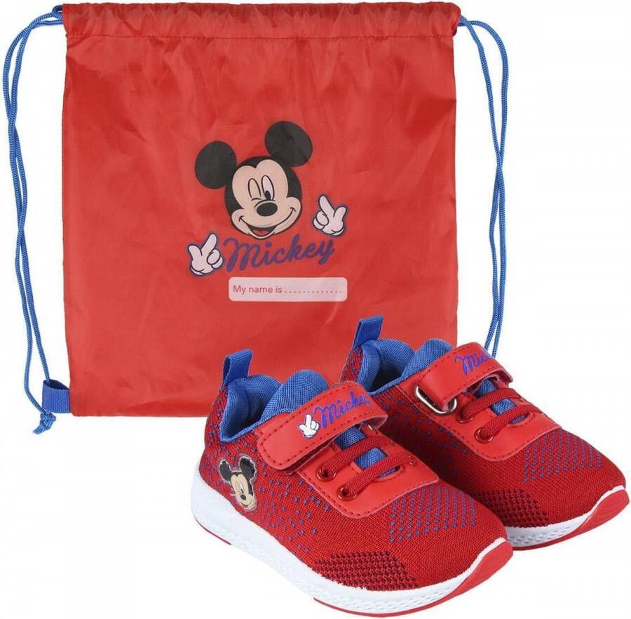 Disney Mickey Mouse Schoenen met Sakki Bag Rood