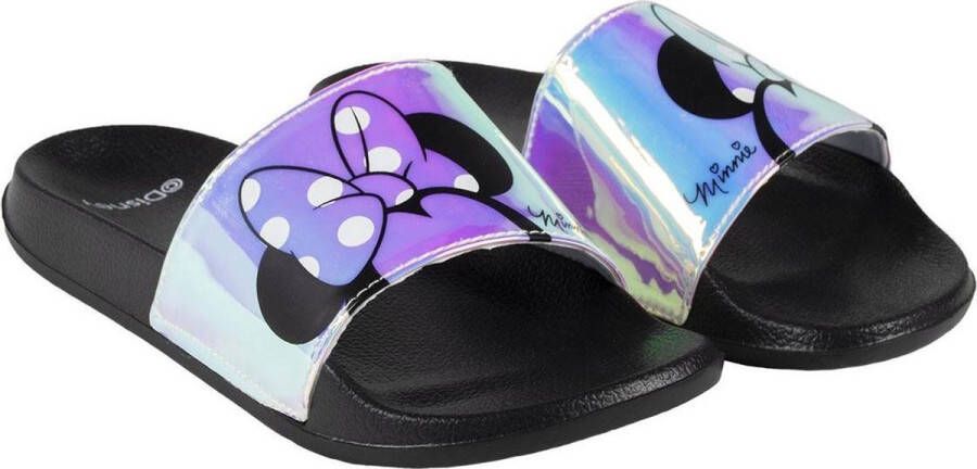 Disney Minnie Mouse Slippers Dames Zwart