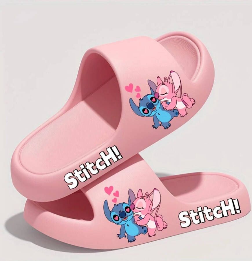 Disney Slippers Stitch Angel roze