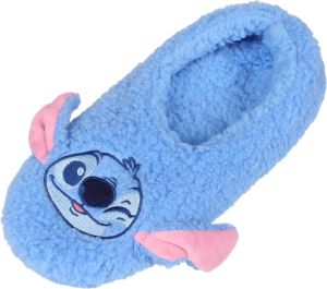 Disney Stitch Dames sherpa pantoffels sloffen blauw warme pantoffels OEKO TEX 39