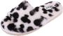 Disney Zwart-beige bontpantoffels Mickey Mouse 36 - Thumbnail 1