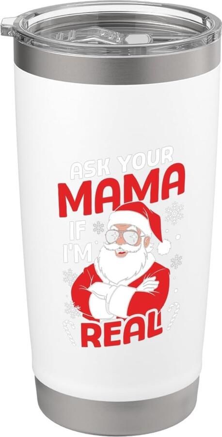 Dit een echte grappige kerstman thermosbeker?