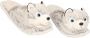 Dieren husky hond sloffen pantoffels voor kinderen Wit - Thumbnail 1