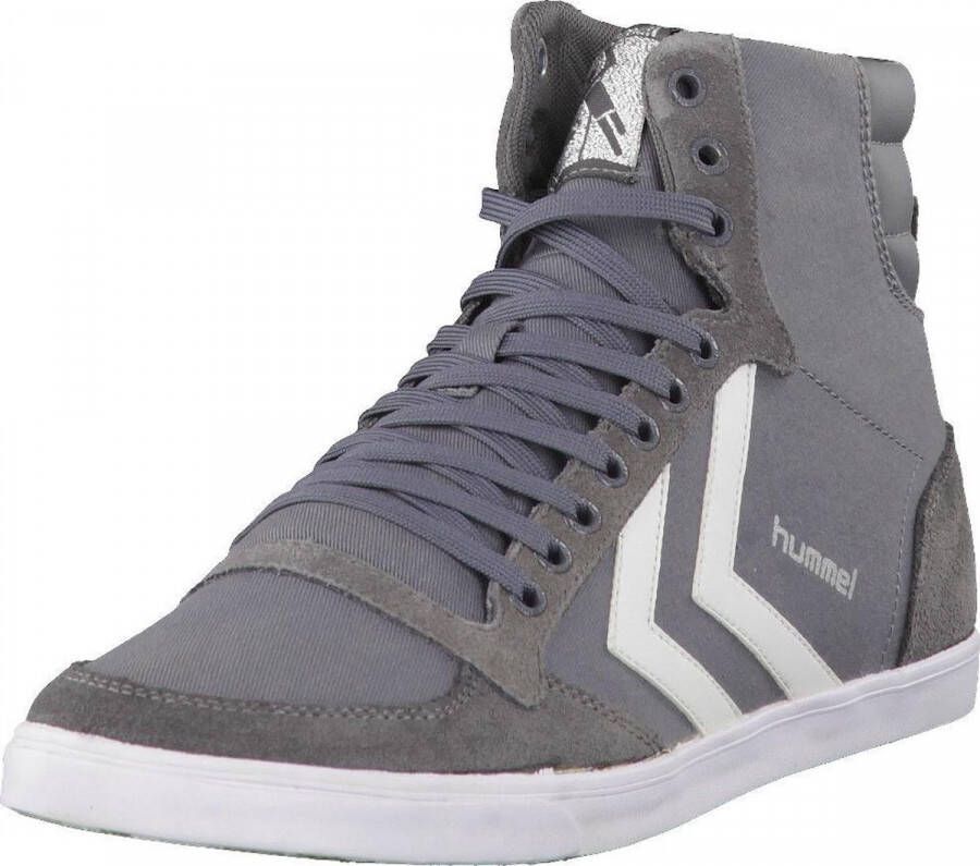 Hummel Slimmer Stadil Hoge Sneakers Grijs