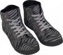 Sneakers RIHANNA zebraprint halfhoog met voering Grijs Zwart Suedine - Thumbnail 2