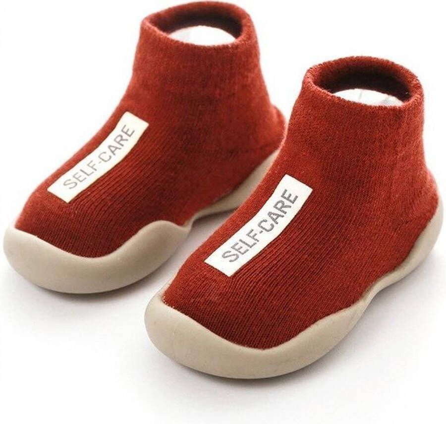 Antislip baby schoentjes eerste loopschoentjes – Completebabyuitzet – 12-18 maanden – rood