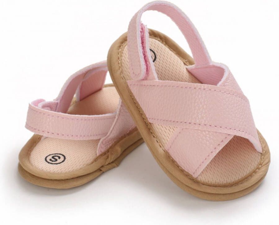 Merkloos Sans marque Baby sandalen Zomerschoenen Zachte zool Anti Slip 13 tot 18 maanden Roze
