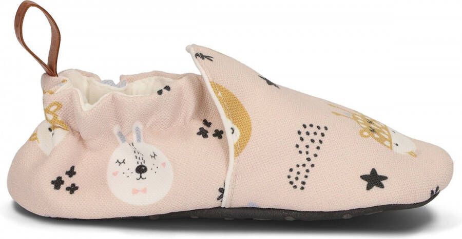 Merkloos Sans marque Baby zachte schoen pantoffel Animals beige