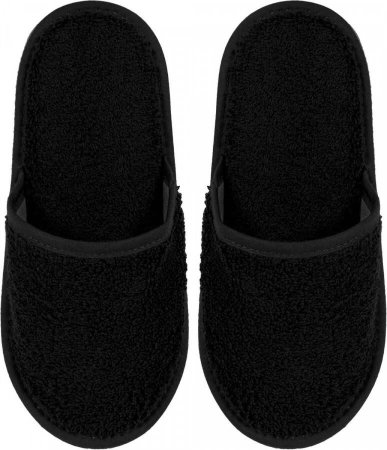 Merkloos Sans marque Badslippers Badstof Uni Pure met Zool