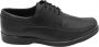 Online Express Schoenen Heren instapper Comfortabel mannen veterschoen 1098 Echt leer Zwart - Thumbnail 7